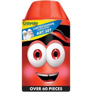 imageCrayola Coloring Set with Limited Edition Mauve Art Case Limited Edition Crayons 50 Pieces Gifts for KidsRed