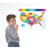 imageDry Erase USA Map  Whiteboard for Home School Classrooms or Office Use Great for Teachers and Kids Large Size White