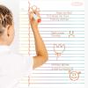 imageThe Peel People Dry Erase Board  Notepad Paper Design Whiteboard for School Presentations or Classroom Projects Great for Teachers and Kids Large Size White