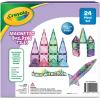 imageCreateOn Crayola Doodle Magnetic Tiles Building Set for Kids Magnetic Kids Building Toys STEM ampamp Montessori Arts ampamp Creativity Toys for Boys and Girls Ages 3 24Piece SetGlitter