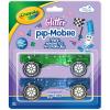 imageCrayola PIPMobiles Rolling Chassis Accessory for Magnetic Building Tiles  Add Wheels to Crayola PIPTile Sets  STEM Learning Toy for Kids Ages 3  Creative Educational Toy  2Pack Glitter