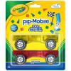 imageCrayola PIPMobiles Rolling Chassis Accessory for Magnetic Building Tiles  Add Wheels to Crayola PIPTile Sets  STEM Learning Toy for Kids Ages 3  Creative Educational Travel Toy  2Pack Bold