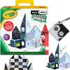 imageCreateOn Crayola Black ampamp White Doodle Magnetic Tiles Magnetic Building Toys for Kids STEM Toys for Boys and Girls Ages 3 35Piece Set